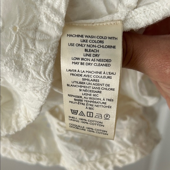 Anthropologie Puff-Sleeved Eyelet Romper NWT - Picture 7 of 7